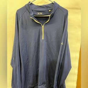 Adidas 1/4 zip pullover 2X blue